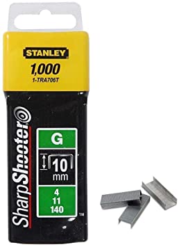 Stanley 1-TRA706T Set 1000 Capse de inalta calitate tip G 4/11/140,  10 mm / 3/8