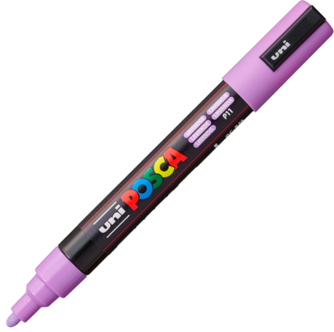 Marker UNI PC-5M 1. 8-2. 5 mm mov lavanda Posca