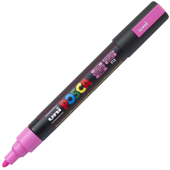 Marker PC-5M 1. 8 - 2. 5 mm Roz Fluorescent Posca