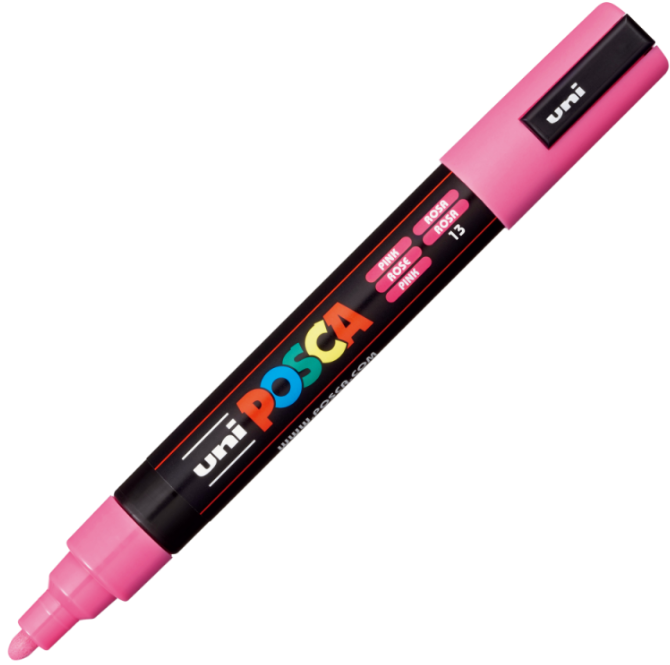 Marker UNI PC-5M 1. 8-2. 5 mm roz Posca M316