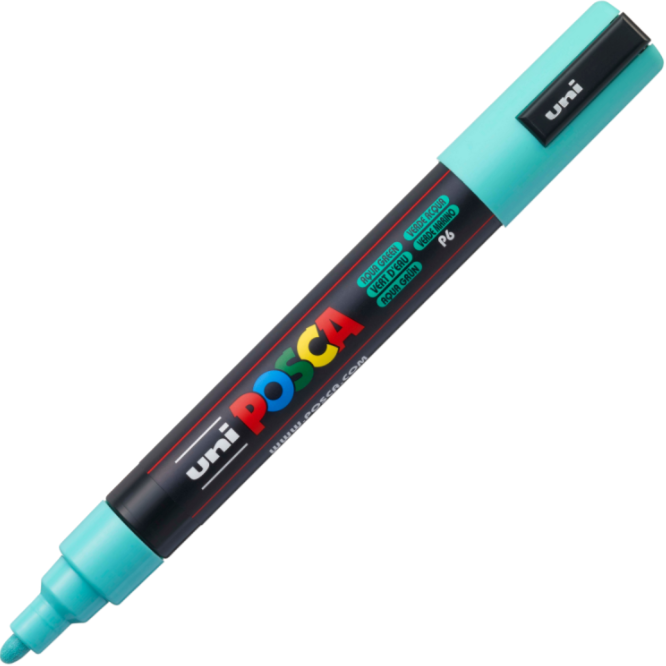 Marker PC-5M 1. 8 - 2. 5 mm Verde Aqua Posca