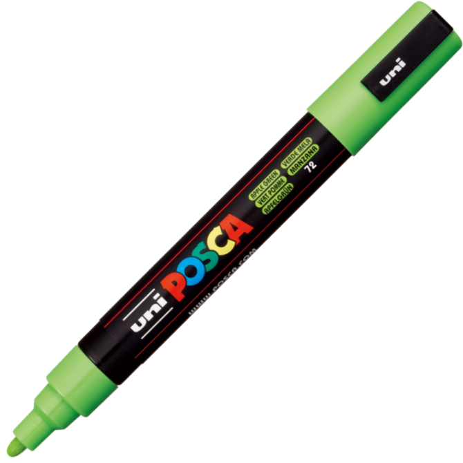 Marker UNI PC-5M 1. 8-2. 5 mm verde mar Posca M640