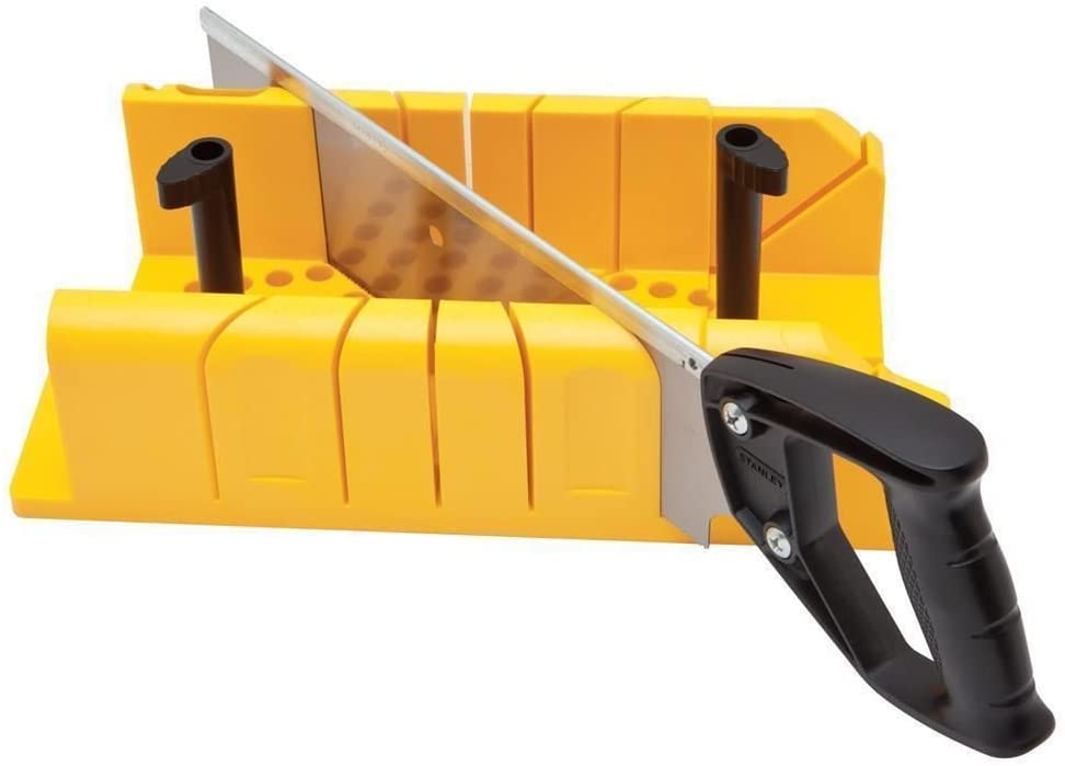 Stanley 1-20-600 Dispozitiv de taiat in unghi cu cleme si ferastrau, 90, 45, 22.5, 95x143x350mm