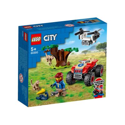 LEGO City - ATV de salvare a animalelor salbatice 60300, 74 de piese
