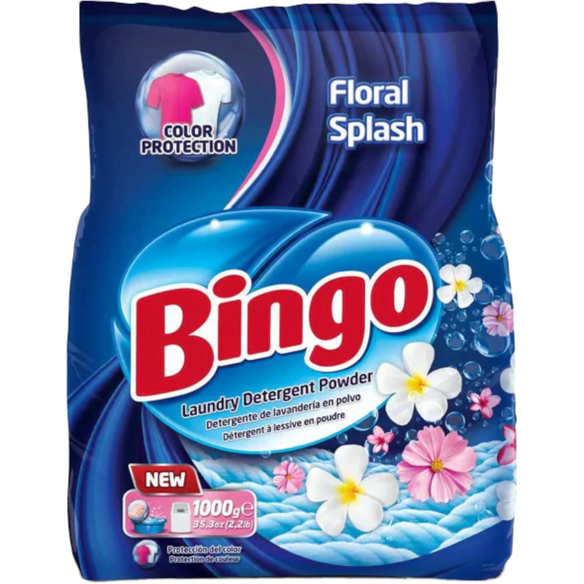 BINGO DETERGENT PUDRA MANUAL 1KG WHITE&COLOR