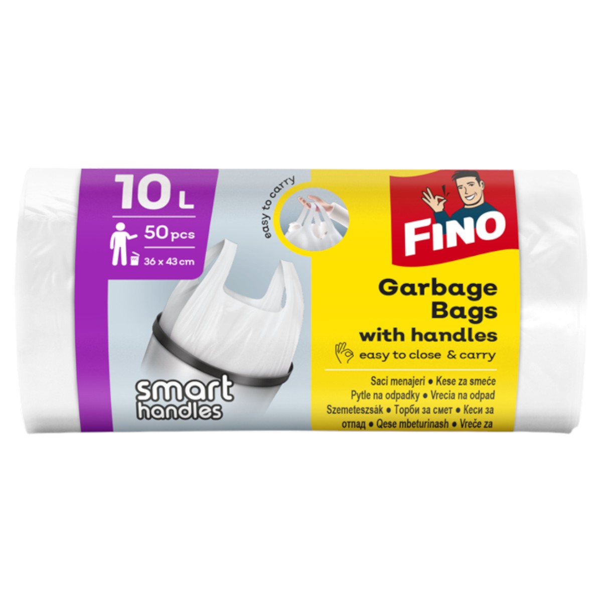 FINO SACI PT. GUNOI COLORATI HD 10L 50BUC/ROLA