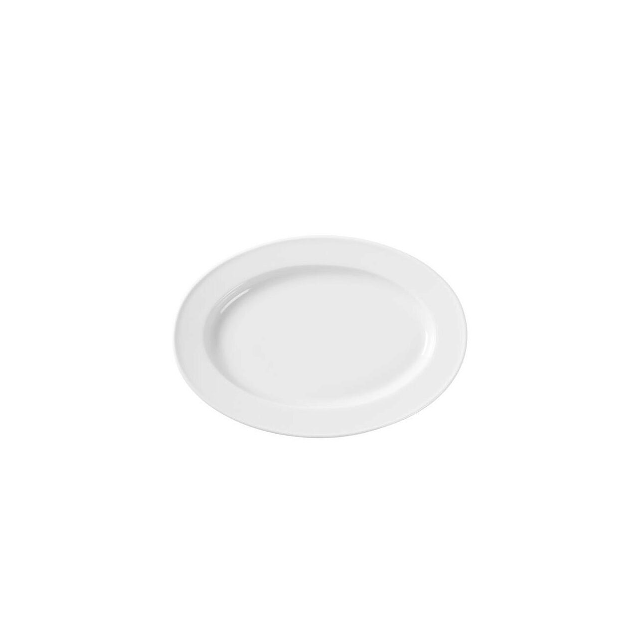 Platou oval Fine Dine Bianco, portelan, alb, 210x140 mm