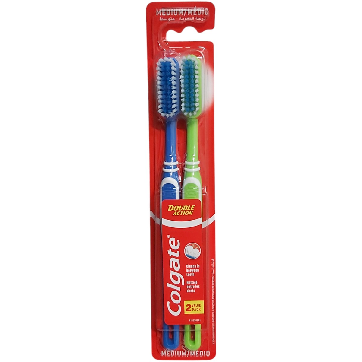 COLGATE PERIUTA DE DINTI DOUBLE ACTION MEDIU 2BUC/SET
