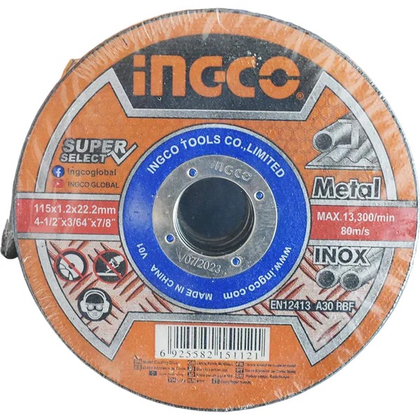 INGCO DISC ABRAZIV 115X1.2MM SET 50PCS MCD1211550