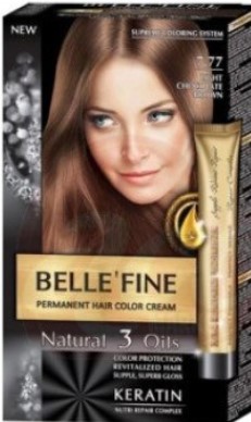 BELLEFINE VOPSEA DE PAR 7.77 SATEN CIOCOLATIU DESCHIS