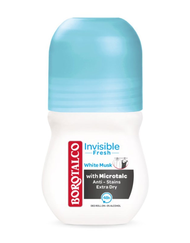 Deodorant Roll-on Invisible Fresh, 50 ml, Borotalco