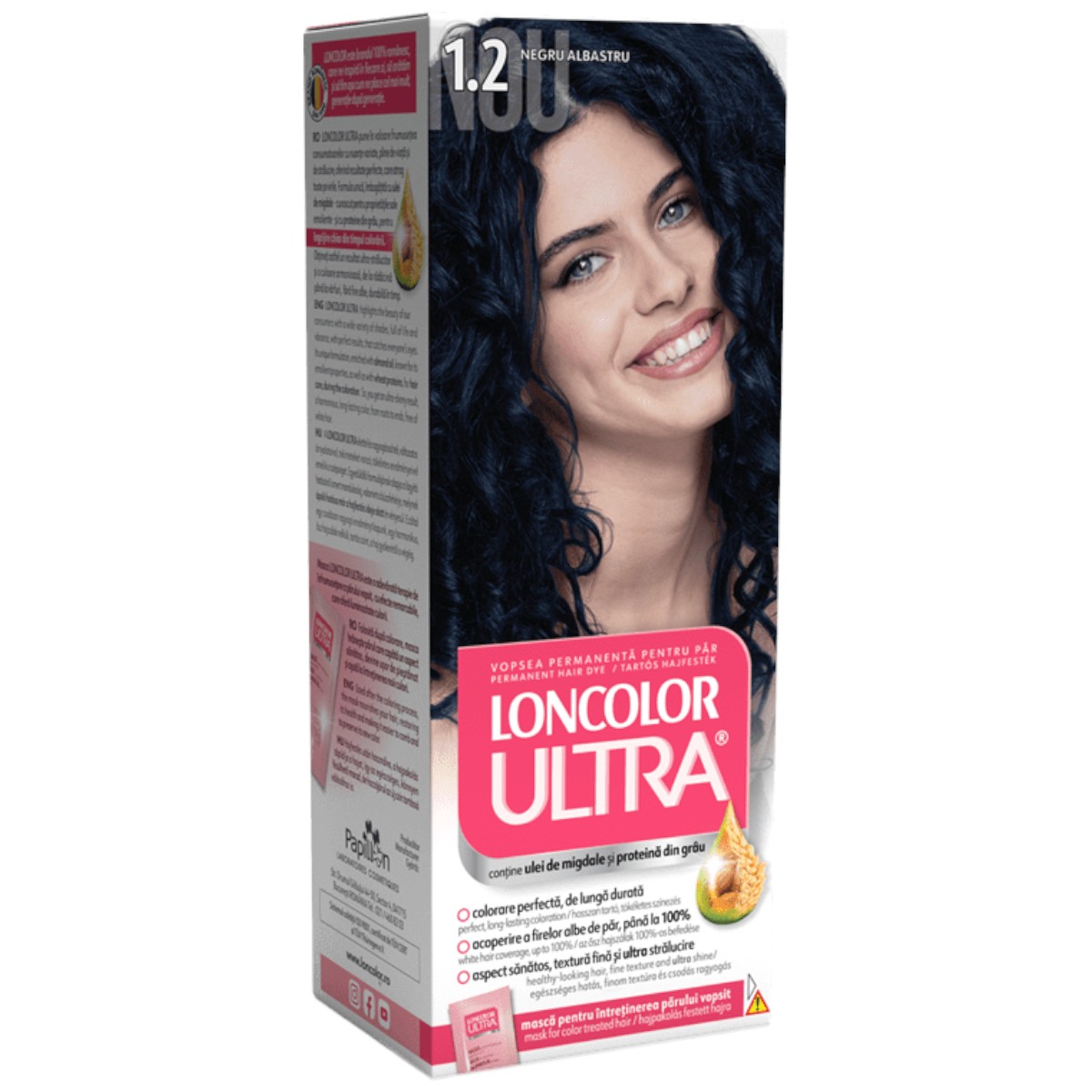 LONCOLOR ULTRA VOPSEA DE PAR 1.2 NEGRU ALBASTRUI