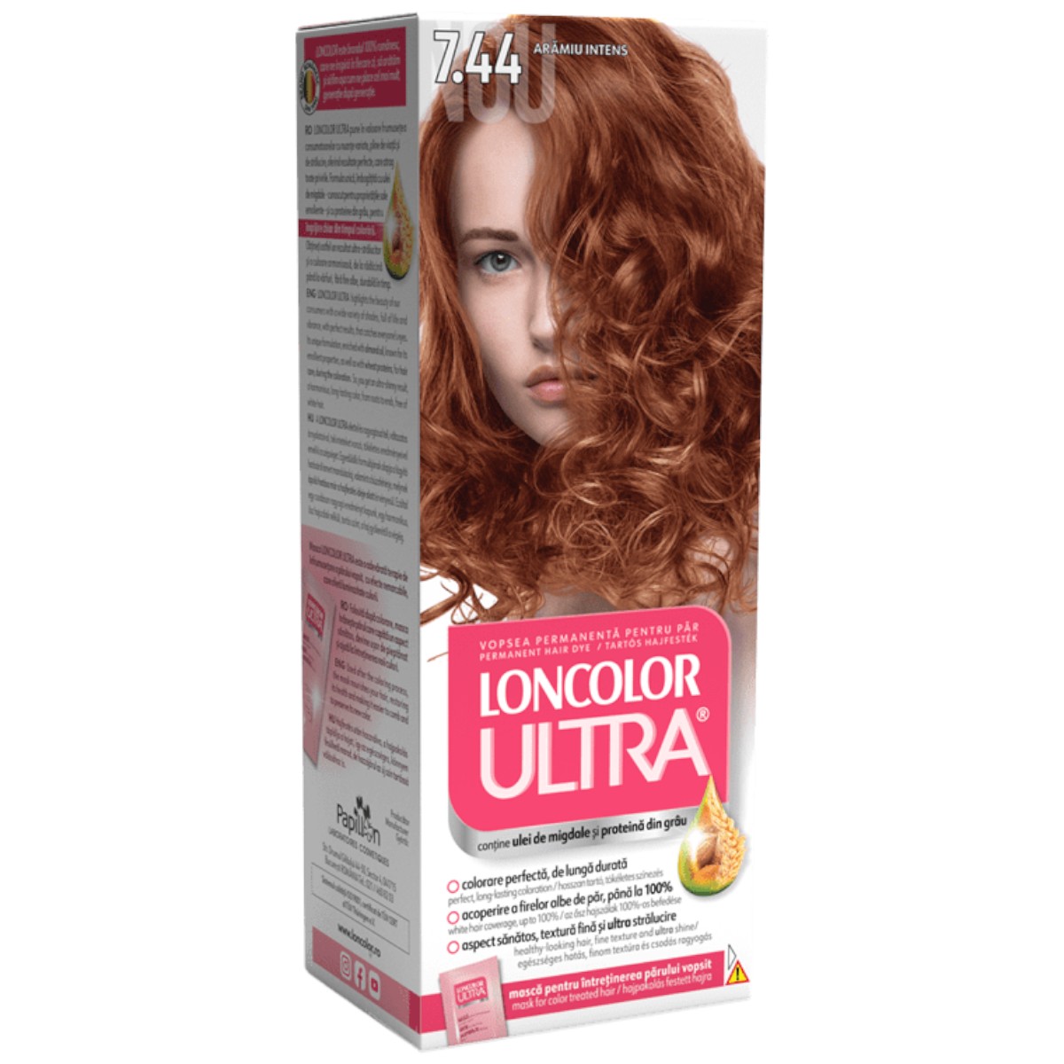 LONCOLOR ULTRA VOPSEA DE PAR 7.44 ARAMIU DESCHIS