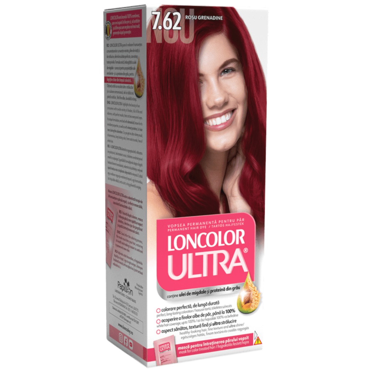 LONCOLOR ULTRA VOPSEA DE PAR 7.62 ROSU GRENADINE