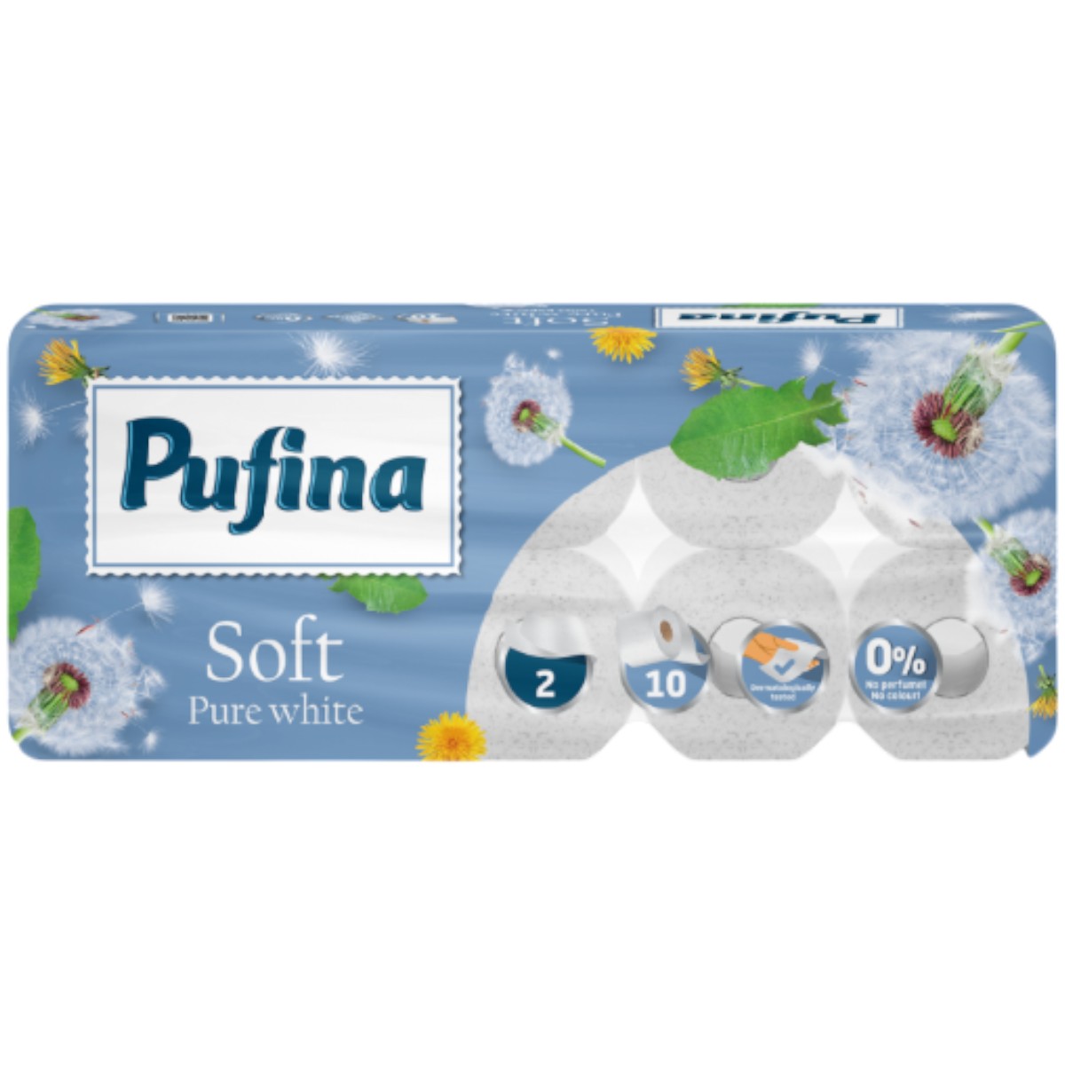 PUFINA SOFT HARTIE IGIENICA ALB PUR 2STR 10ROLE/SET