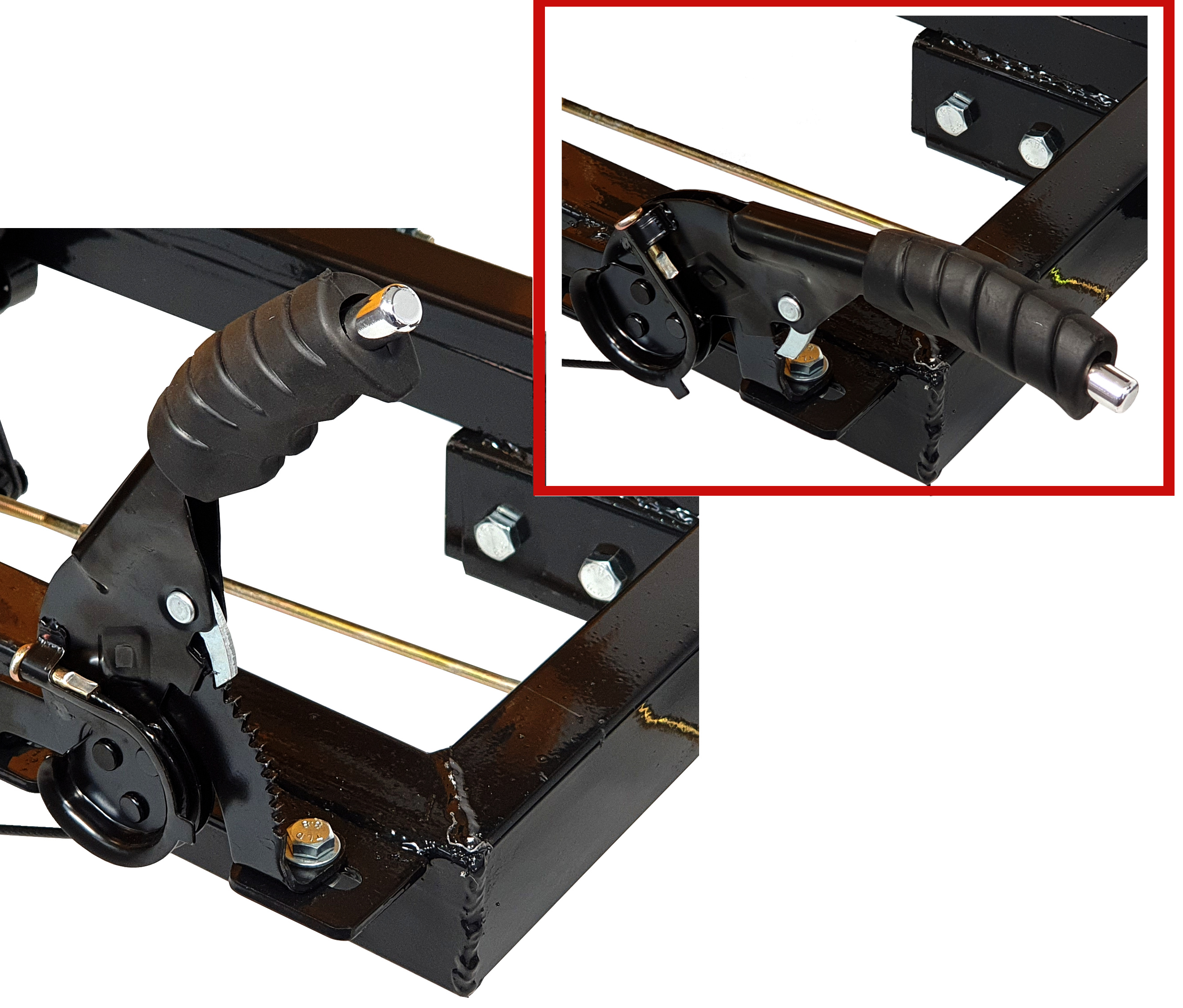 ProGARDEN Campo RM500C remorca 500kg motocultor, 1 osie, prindere bolt, roti profil rutier 5.00-12, 4 prezoane, RIM 3.00B