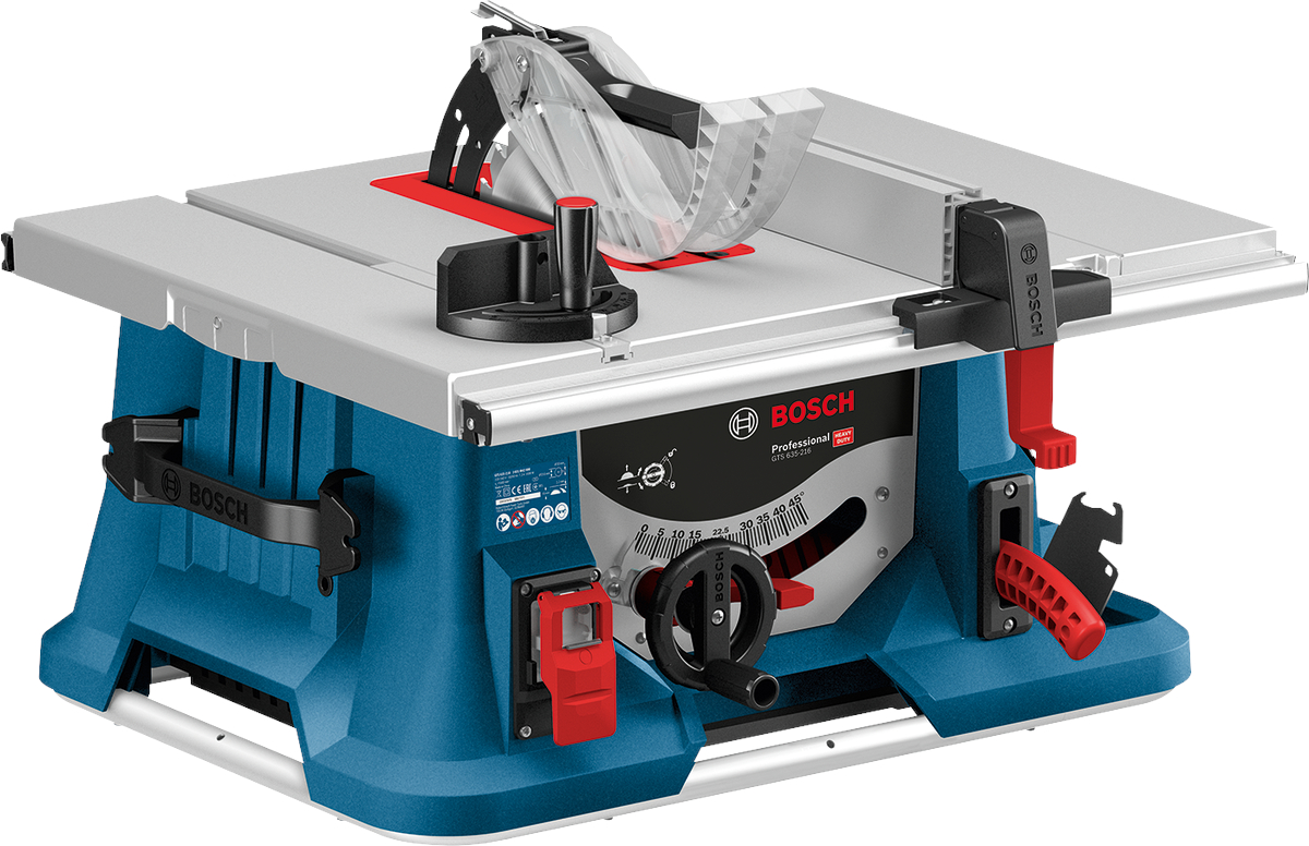 Bosch GTS 635-216 Ferastrau circular de banc 1600 W + GTA 560 Masa de lucru