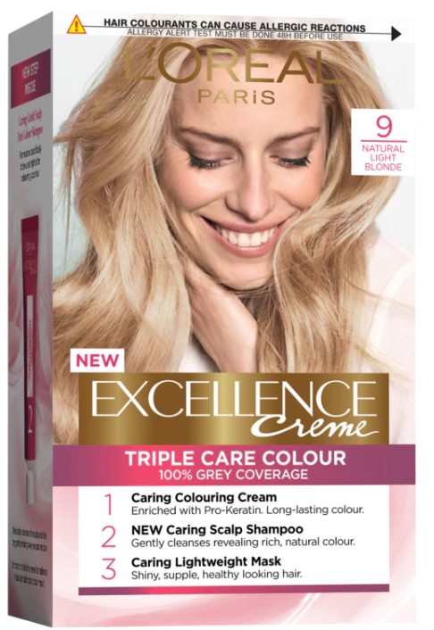 LOREAL EXCELLENCE VOPSEA DE PAR 9 NATURAL LIGHT BLONDE