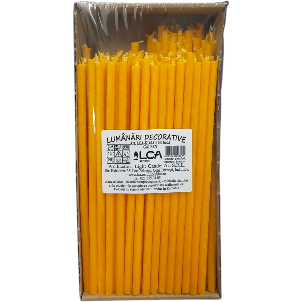 LUMANARI MENAJ K140 ALB/GALBEN/MARO