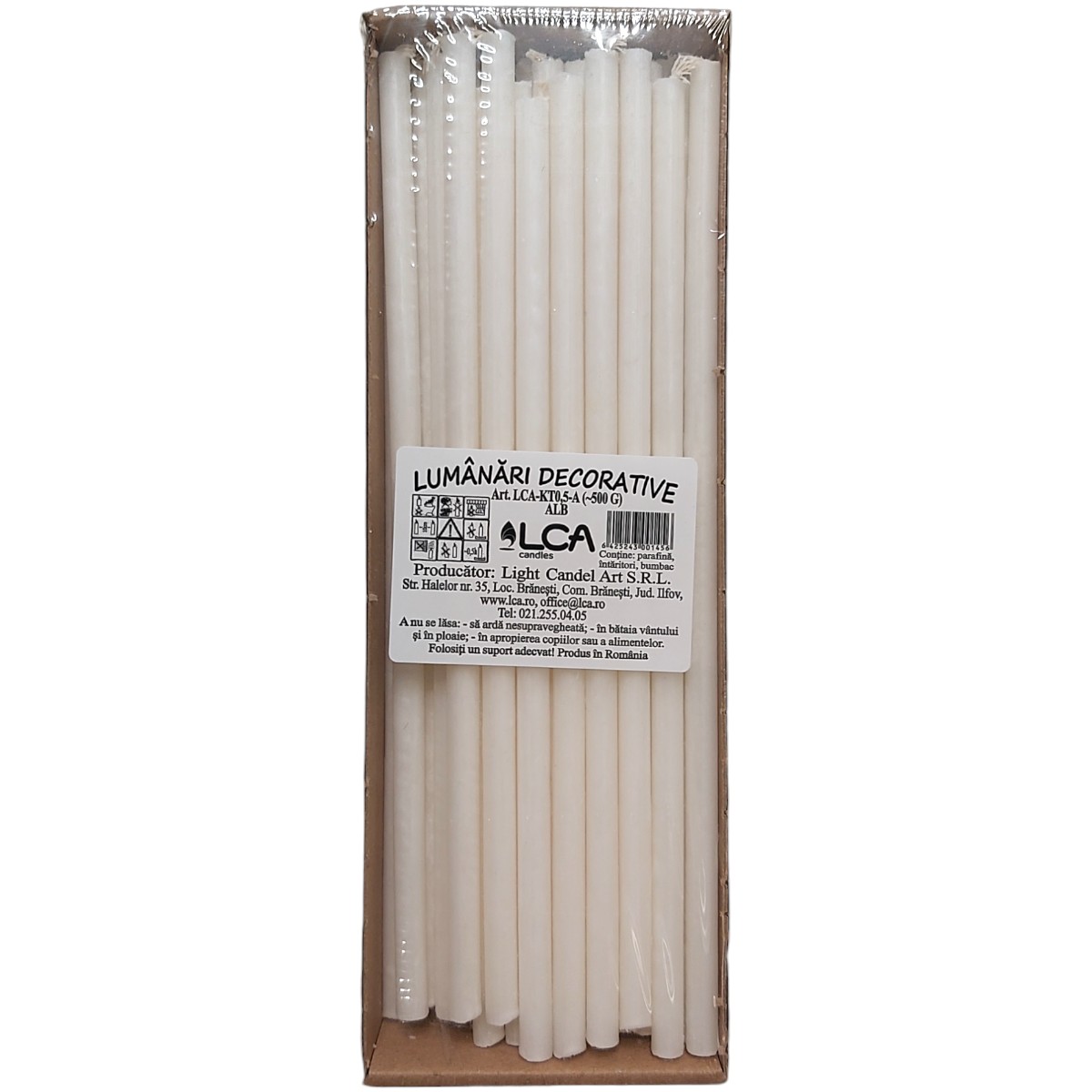 LUMANARI MENAJ KT0.5 500GR ALB/GALBEN/MARO