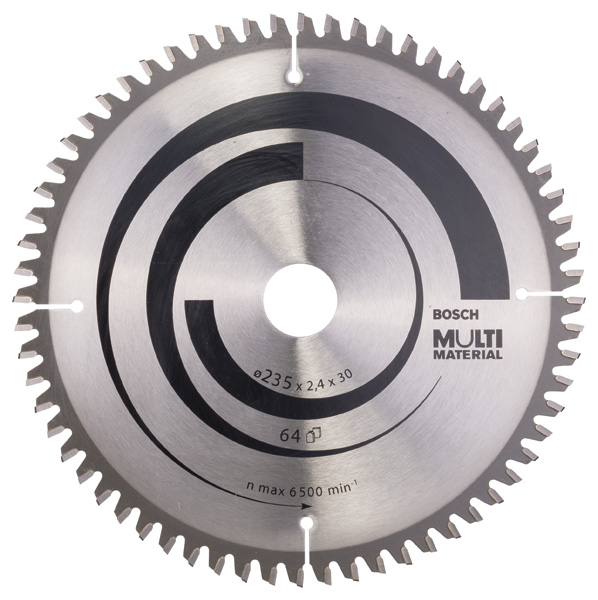 Bosch Panza ferastrau circular MultiMaterial, 2.4x30x235mm, 64T