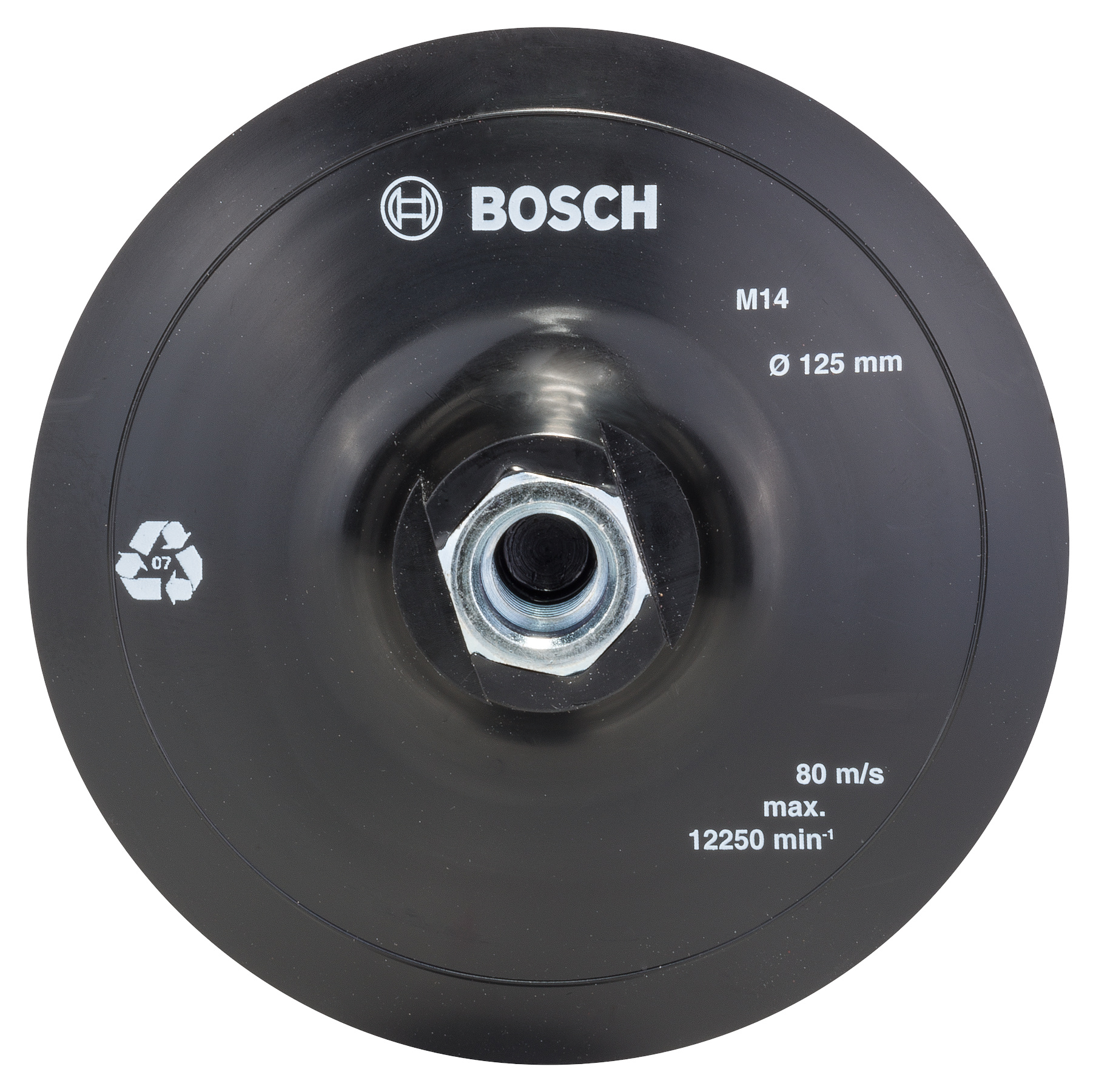 Bosch Placa de ?lefuire din cauciuc pentru polizor unghiular, 125mm, M14