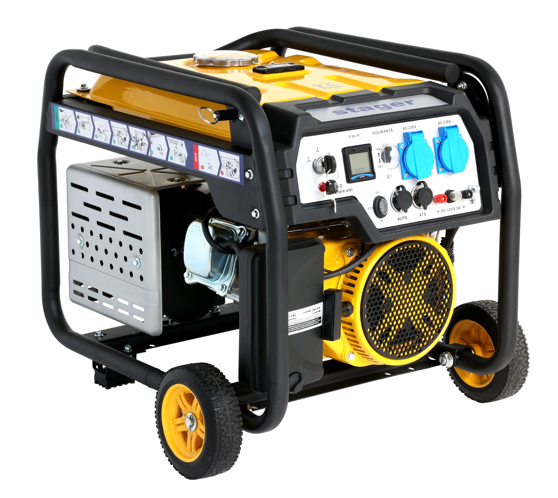 Stager FD 3600ER Automatic Generator curent monofazat, 230V, 3.0kW, benzina, conector ATS, multistart