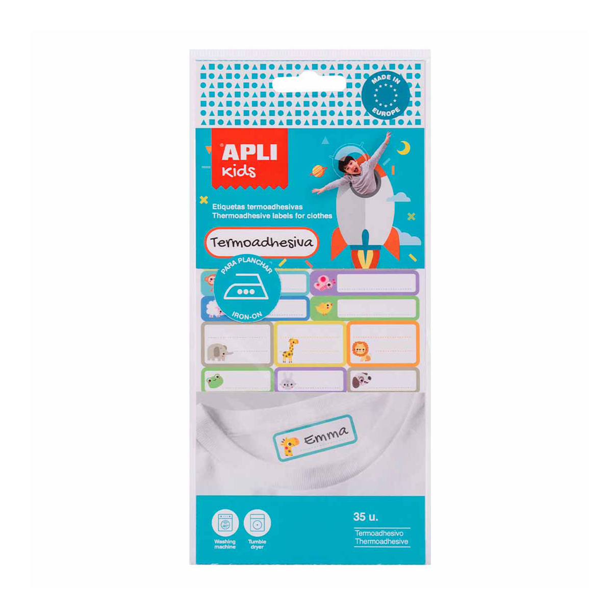 Set 35 etichete textile Apli