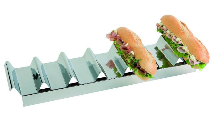 Expozitor sandwich-uri, inox, dimensiuni 475x105x60mm