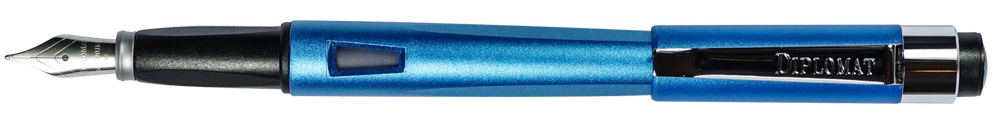 Stilou DIPLOMAT Magnum, cu penita F, din otel inoxidabil - aegean blue