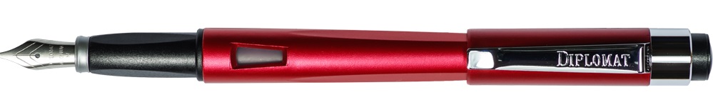 Stilou DIPLOMAT Magnum, cu penita B, din otel inoxidabil - burned red
