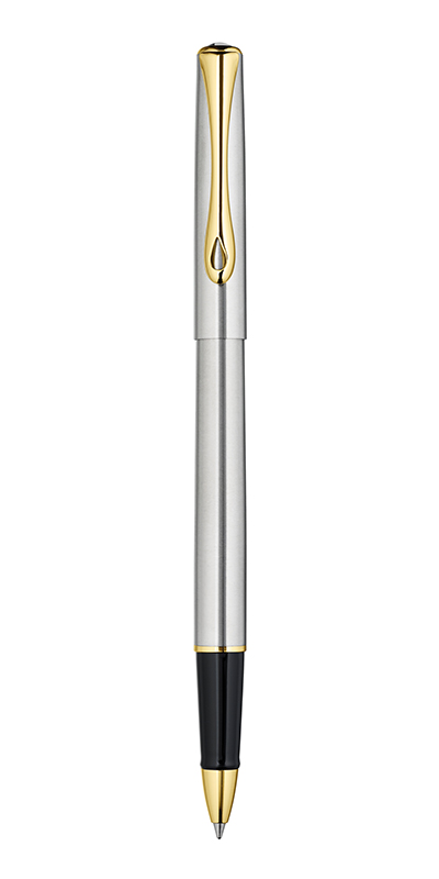 Roller DIPLOMAT Traveller - stainless steel gold