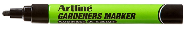 Marker ARTLINE, pentru gradinari, corp plastic, varf rotund 2.3mm - negru