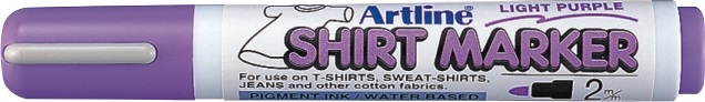 T-Shirt marker ARTLINE, corp plastic, varf rotund 2.0mm - mov deschis