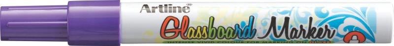 Marker pentru tabla de sticla ARTLINE Glassboard, varf rotund 2.0mm - mov