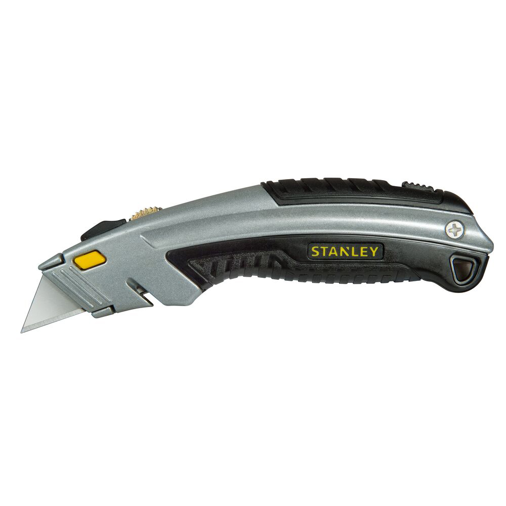Stanley 0-10-788, Cutter cu lama retractabila, InterLock, 180mm + 3 lame trapezoidale 19mm