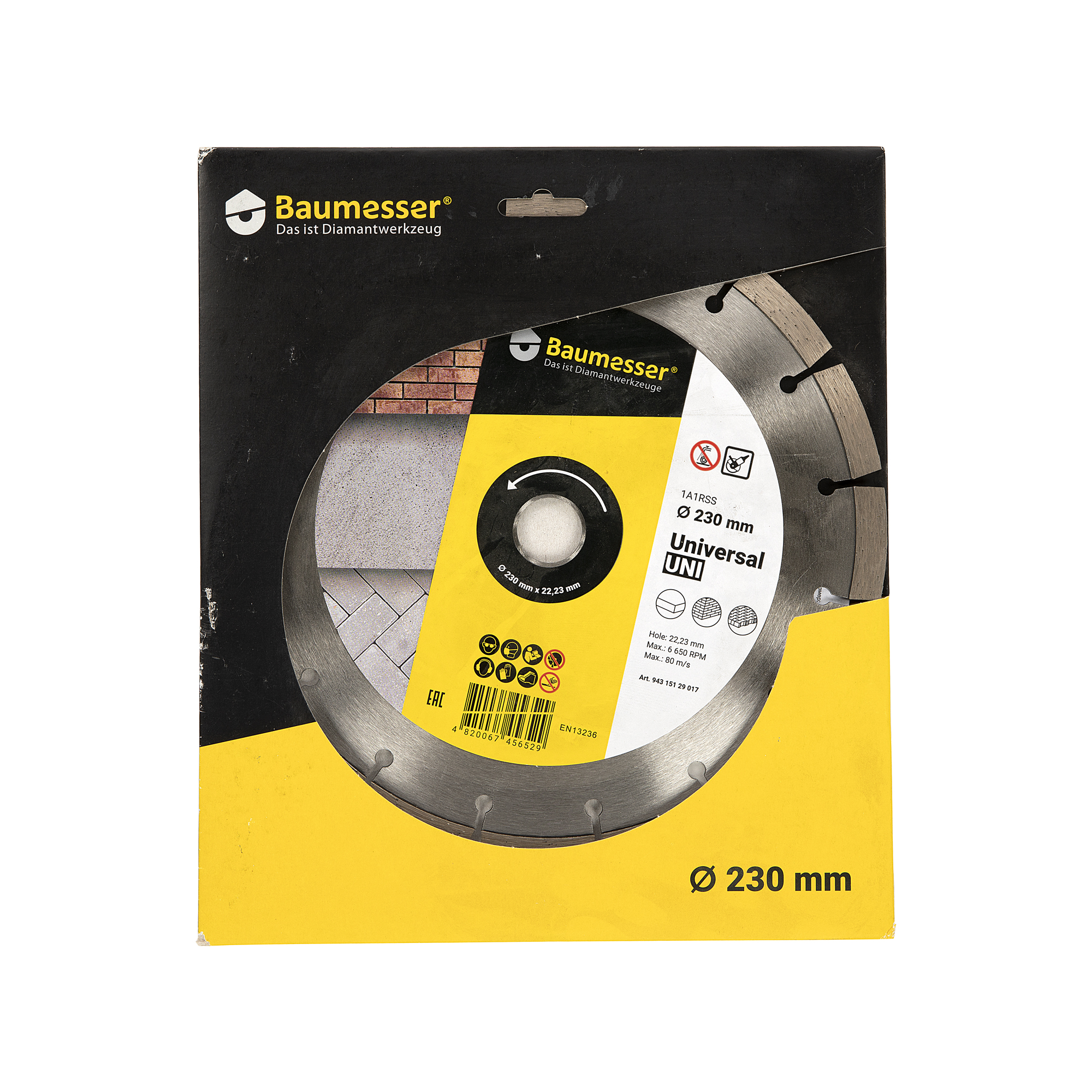 Disc diamantat 230x2,4/1,6x10x22,23-16 baumesser
