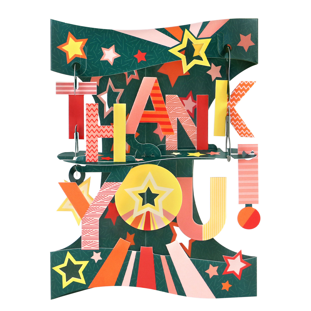 Felicitare, Santoro, Thank you