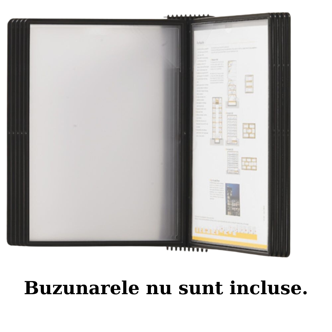 Display perete (suport pentru 20 buzunare A4), PROBECO-EasyMount - antracit
