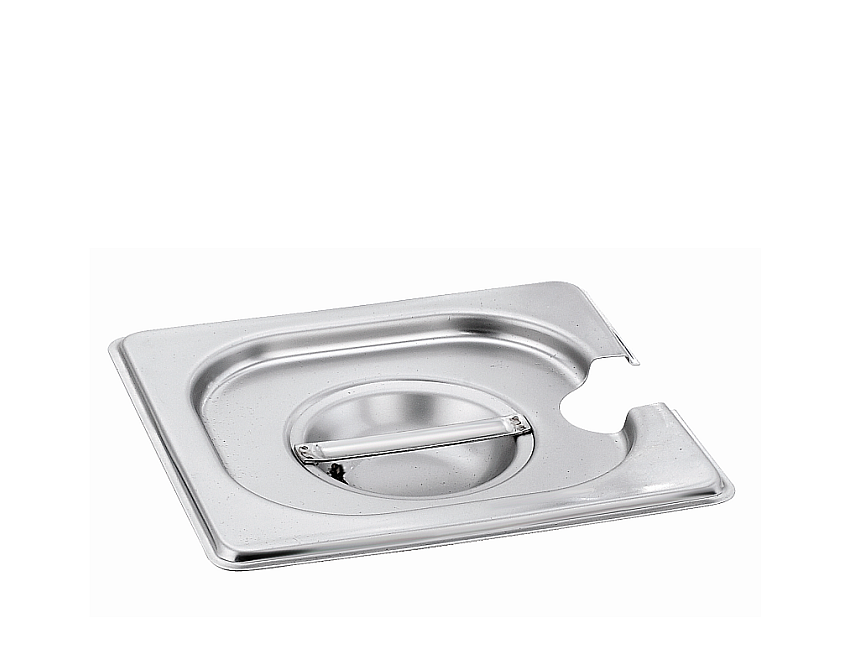 Capac GN1/1, cu orificiu, inox, dimensiuni 530x325mm