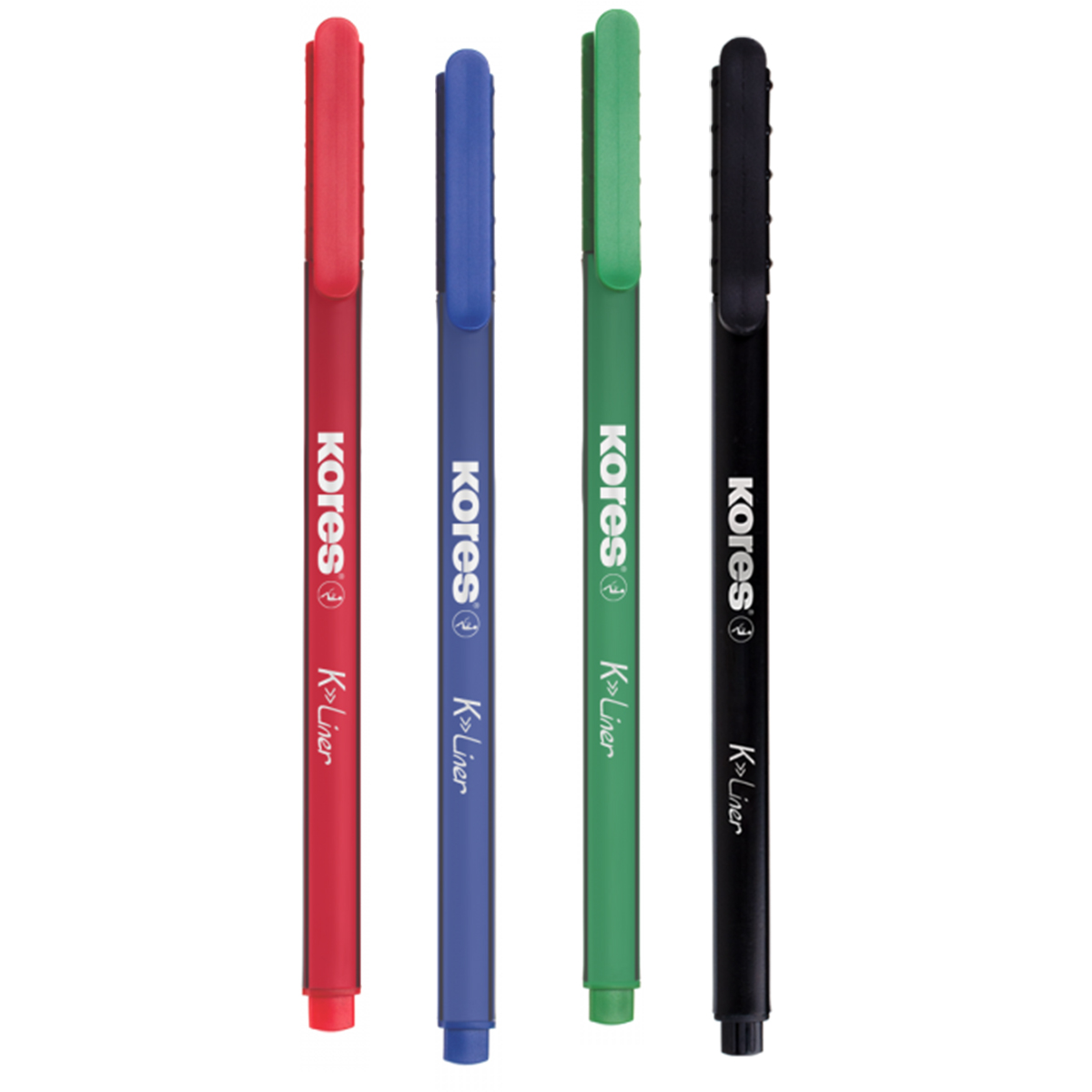 Set 4 finelinere Kores, varf 0.4 mm