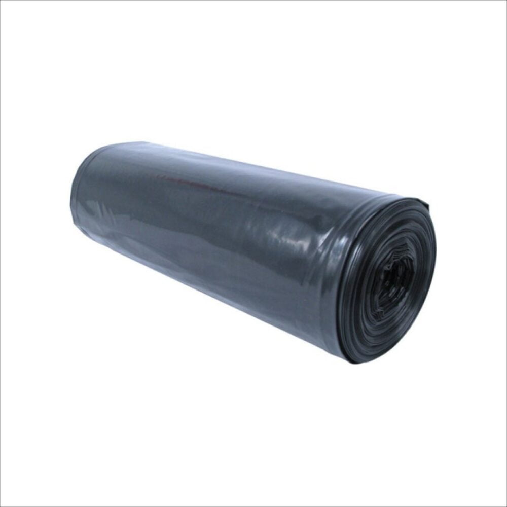 Saci menaj LDPE negri, 70x110 cm, 120L, 14 microni, 10 bucati/rola
