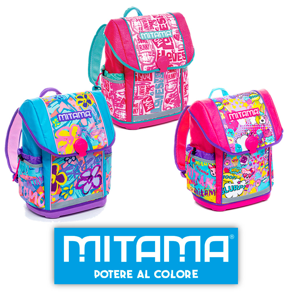 Rucsac Mitama, structura rigida design fete, 26 x 18 x 38 cm, 21 litri