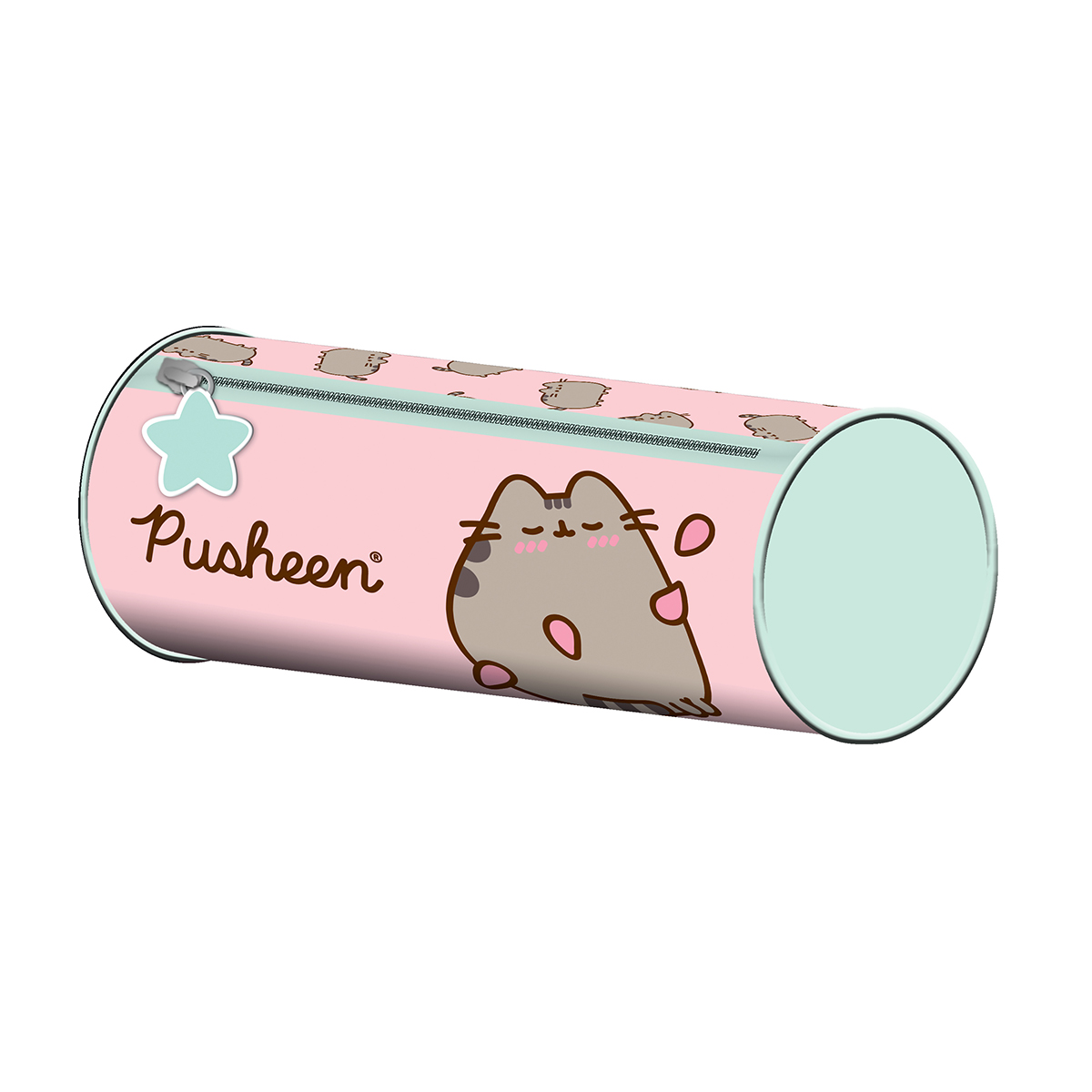 Penar tubular Majewski, Pusheen, 1 compartiment, roz pastel