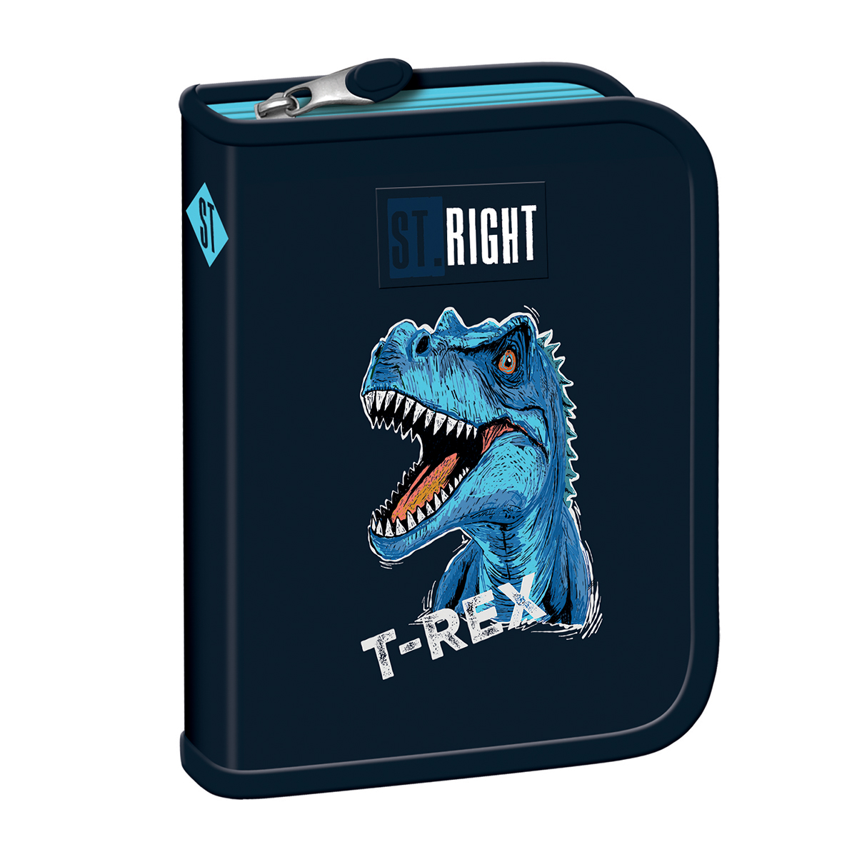 Penar Majewski ST Right, PC03, Blue T-rex, 1 compartiment, 20.5 x 14 x 3.5 cm