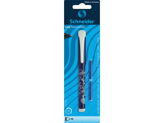 Roller cu cartus SCHNEIDER Easy, + 2 rezerve cerneala/blister