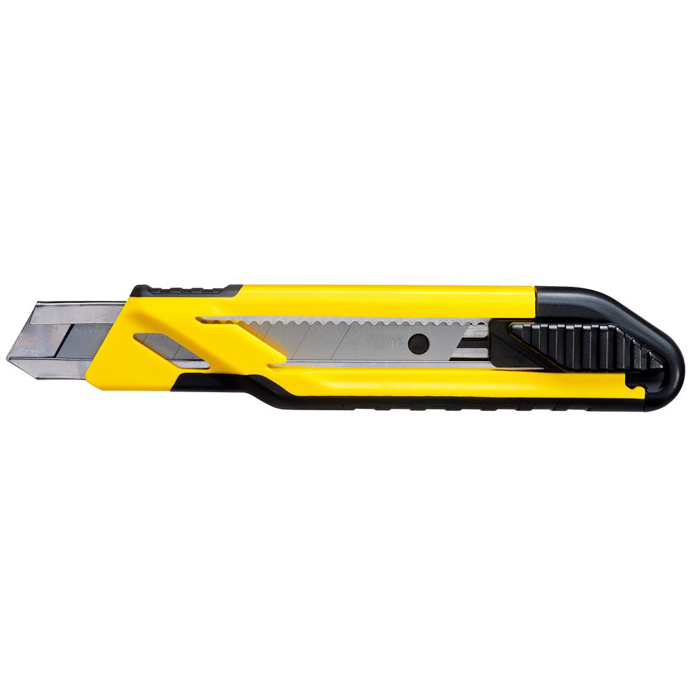 Stanley STHT10266-1, Cutter bimaterial cu blocare prin glisare, 175mm, + 3 lame segmentate 18mm