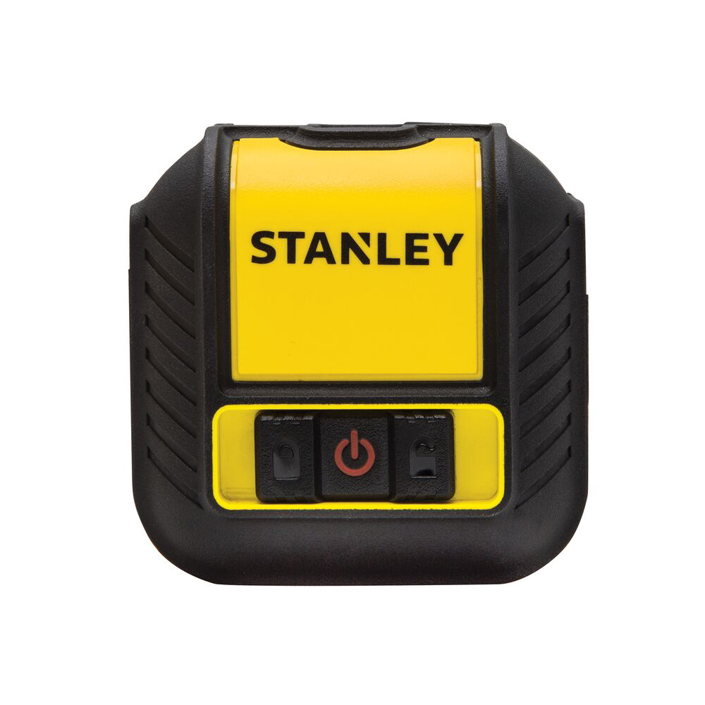 Stanley STHT77498-1, nivela laser cubix cu linie in cruce, lumina rosie, auto-nivelare, prindere cu clema, QuickLink, raza actiune 12m, include 2 baterii AA, clema si husa