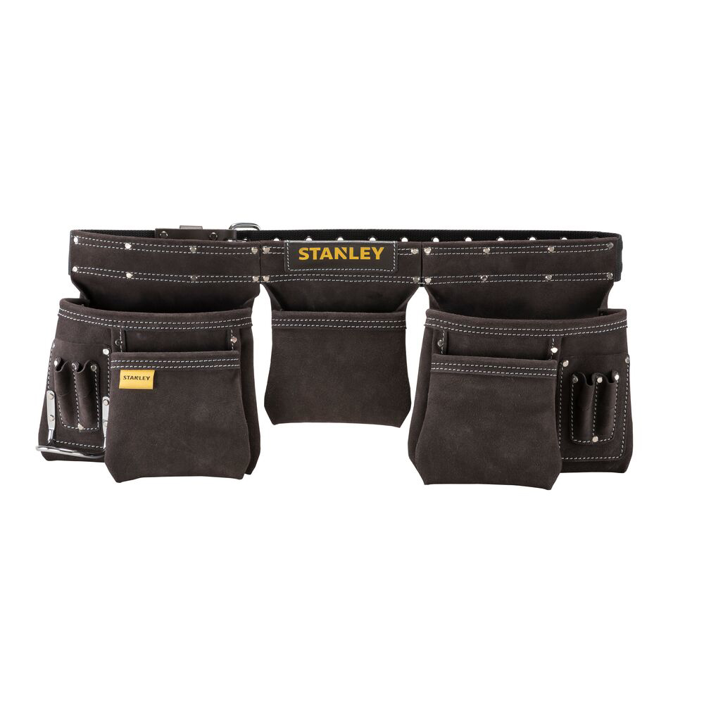 Stanley STST1-80113, curea cu buzunare din piele pentru unelte si scule, 48.6 x 6.8 x 8.9cm
