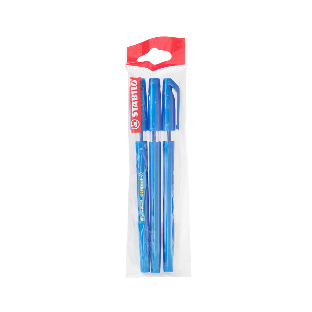 Pix fara mecanism Stabilo Excel 828, M, 0.45 mm, 3 bucati/blister eco, albastru